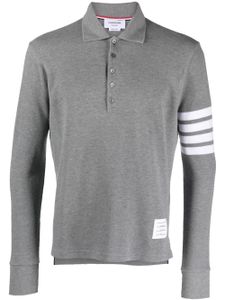 Thom Browne 4-Bar Stripe 2003-print polo shirt - Gris