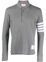 Thom Browne 4-Bar Stripe 2003-print polo shirt - Gris - thumbnail