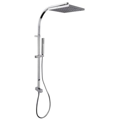 Tres Cuadro glijstang set met regendouche 102 cm vierkant chroom