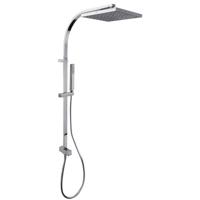 Tres Cuadro glijstang set met regendouche 102 cm vierkant chroom