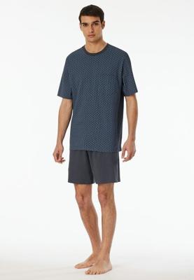 Schiesser Schiesser Pyjama Short graphite 181155 58/3XL