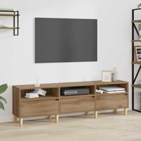 TV-kast artisanaal eikenkleurig 150 x 30 x 45 cm Bewerkt hout