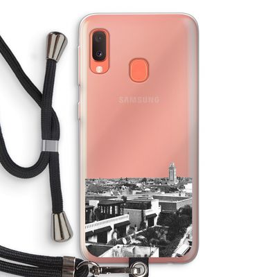 Marrakech Skyline : Samsung Galaxy A20e Transparant Hoesje met koord
