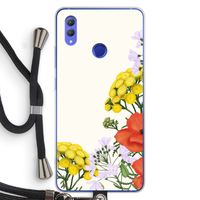 Wilde bloemen: Honor Note 10 Transparant Hoesje met koord