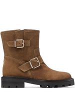 Jimmy Choo bottines Youth II à sangles à boucles - Marron