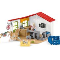 Schleich Farm World - Dierenartspraktijk met dieren speelfiguur