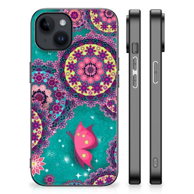 iPhone 15 Plus Leuk Telefoonhoesje Cirkels en Vlinders