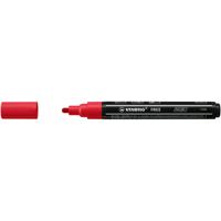 Acrylmarker stabilo free acrylic t300 karmijnrood | 5 stuks