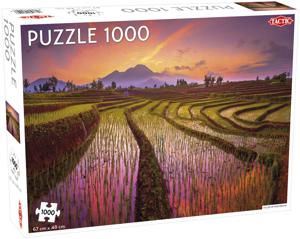 Tactic Puzzel Landscape: Fields in Indonesia puzzel 1000 stukjes