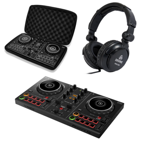 Pioneer DJ DDJ-200 + DJC-200 flightbag + hoofdtelefoon