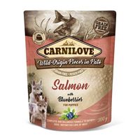 Carnilove Dog pouch zalm / blauwe bes voor puppies - thumbnail