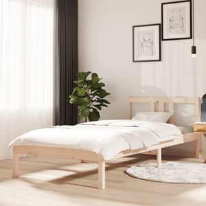 Bedframe massief hout 90x200 cm