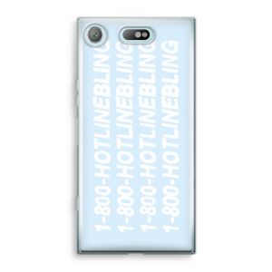 Hotline bling blue: Sony Xperia XZ1 Compact Transparant Hoesje
