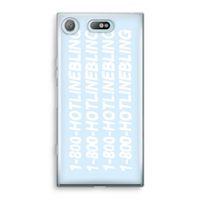Hotline bling blue: Sony Xperia XZ1 Compact Transparant Hoesje