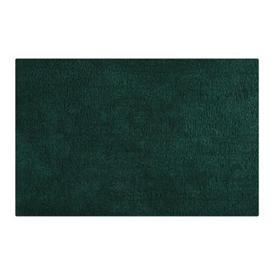 Badkamerkleedje/badmat tapijtje voor op de vloer - donkergroen - 40 x 60 cm