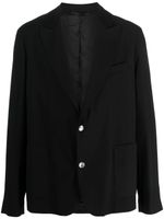 4SDESIGNS blazer à simple boutonnage - Noir