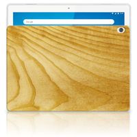 Lenovo Tab M10 Silicone Tablet Hoes Licht Hout