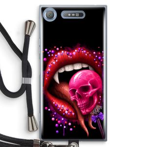 Dodelijk zoet: Sony Xperia XZ1 Transparant Hoesje met koord