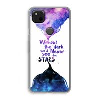 Stars quote: Google Pixel 4a Transparant Hoesje