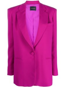 THE ANDAMANE blazer boutonné à revers crantés - Rose