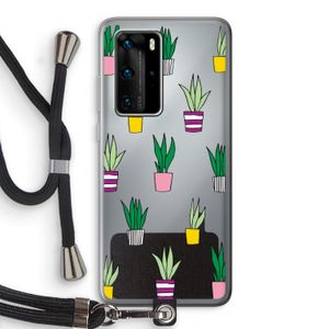 Sanseveria: Huawei P40 Pro Transparant Hoesje met koord