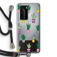 Sanseveria: Huawei P40 Pro Transparant Hoesje met koord