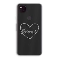Forever heart pastel: Google Pixel 4a 5G Transparant Hoesje