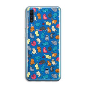 Kleurrijke katten: Samsung Galaxy A50 Transparant Hoesje