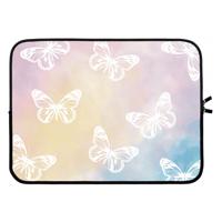 White butterfly: Laptop sleeve 15 inch