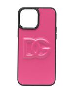 Dolce & Gabbana coque d'iPhone 13 Pro Max à logo embossé - Rose