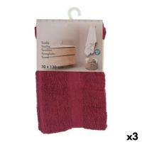 Badhanddoek Berilo Kastanjebruin 80 % katoen 20 % Polyester 70 x 0,5 x 130 cm (3 Stuks)