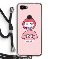 Hartje: Pixel 3a Transparant Hoesje met koord
