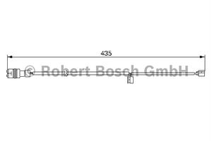 Waarschuwingscontact, remvoering-/blokslijtage achter AP240