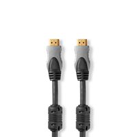 High Speed HDMI-Kabel met Ethernet | HDMI-Connector - HDMI-Connector | 0,75 m | Antraciet - thumbnail