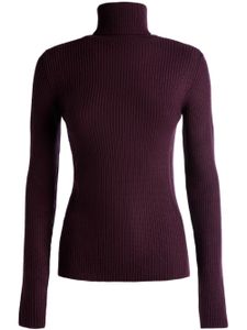 Bally pull nervuré à col roulé - Rouge