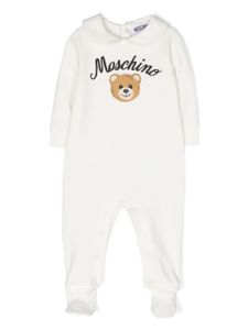 Moschino Kids pyjama à logo brodé - Blanc