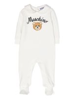 Moschino Kids logo-embroidered pajama - Blanc