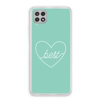 Best heart pastel: Samsung Galaxy A22 4G Transparant Hoesje