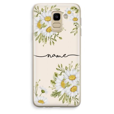 Daisies: Samsung Galaxy J6 (2018) Transparant Hoesje