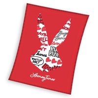 Bugs Bunny Fleece plaid 150 x 200 cm rood - thumbnail