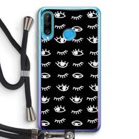 Eye pattern #3: Huawei P30 Lite Transparant Hoesje met koord