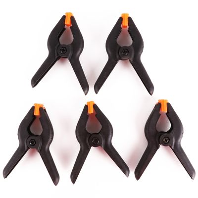 Zeilklemmen/veerklemmen - 5x - kunststof - 9 cm - lijmklemmen met gekartelde kaken