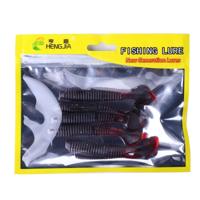 HENGJIA SO0215P 5 stuks 7.5cm/5.5g schroef staart zachte vissen lokken kunstmatig lokaas