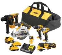 DeWalt DCK611P1D2-QW | 12V XR Brushless 6-kit voordeelset (DCD701+DCF801+DCS512+DCH072+DCS353+DCL510) - DCK611P1D2-QW