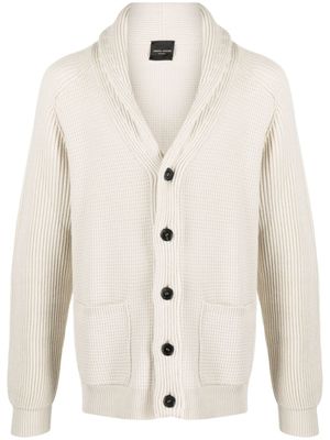 Roberto Collina cardigan en maille gaufrée - Tons neutres