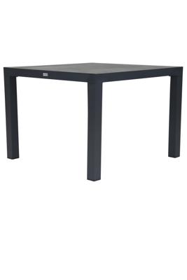 Qopps Levas tuintafel, 100x100 Antraciet