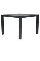 Qopps Levas tuintafel, 100x100 Antraciet