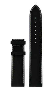 Horlogeband Tissot T095.417.16.037.00 / T600035409 Leder Zwart 19mm
