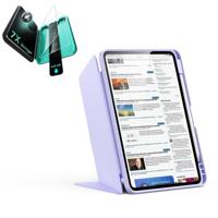 iPad 11" (A16) 2025 Bundle Flip Magnetic Case with Pencil Holder & Armorite® Protection - Light Purple