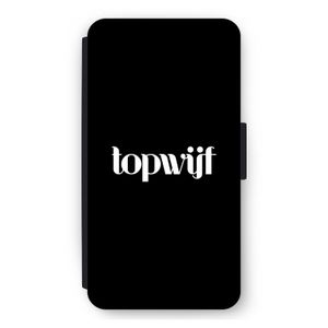 Topwijf Zwart: iPhone 12 mini Flip Hoesje